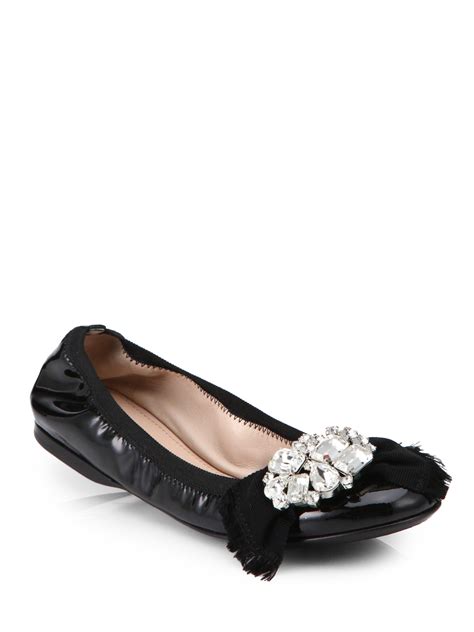 miu miu crystal flats|Women's Miu Miu Flats .